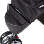 Pet Stroller for Dog Cat Small Animal Folding Walk Jogger Travel Carrier Cart with Three Wheels, Black