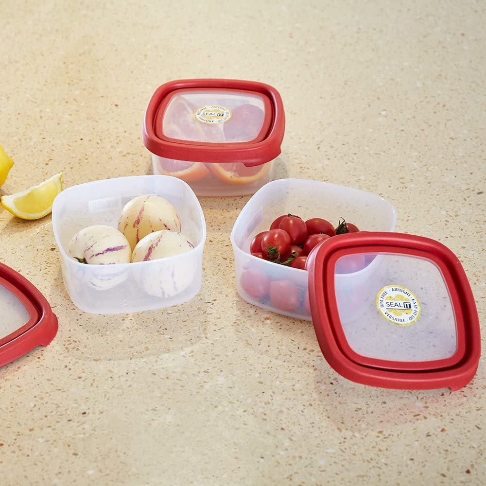 (Out of Stock) Food Storage Containers Food Container Set with Lids Wham Box, Red,  Seal IT