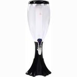 3L Draft Beer Tower Drink Beverage Dispenser Plastic w/ LED Lights & Ice Tube Keep Cold for Birthday Party Bar