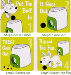 Interactive Dog Toys with Tennis Ball, Food Reward Toys for Dogs, Eco-Friendly BPA Free Material