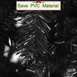 7.8' Premium Artificial Christmas Tree with Solid Metal Stand, Festive Indoor and Outdoor Decoration, Black