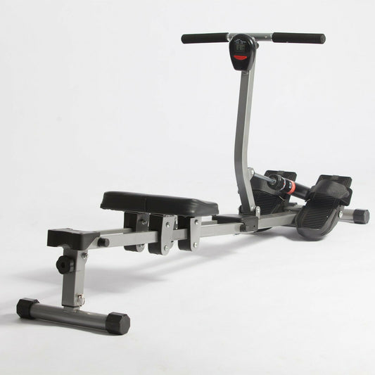 Hydraulic Rowing Machine Full Body Stamina Exercise Power with 12 Levels Adjustable Resistance