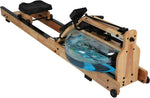 Water Rowing Machine Indoor Natural Wooden Water Resistance Rower Machine with LCD Monitor for Home Training