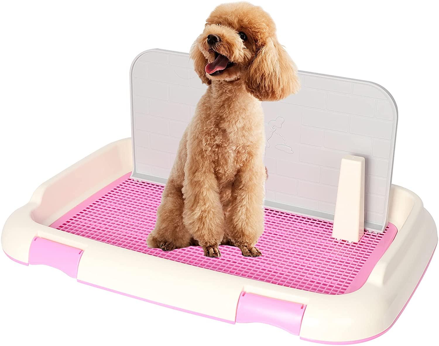 Pet Training Pad Large Size Dog Training Toilet Indoor Potty Tray for Large Dog, Pet Pee Pad Holder, 26.5”x18”x1.6” - Bosonshop