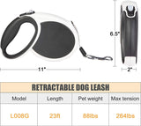 Retractable Dog Leash Heavy Duty Pet Walking Leash with 23ft Tangle Free Tape