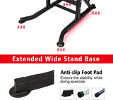 Power Tower Workout Dip Bar Station Adjustable Height Strength Training Pull Up Dip Gym Station