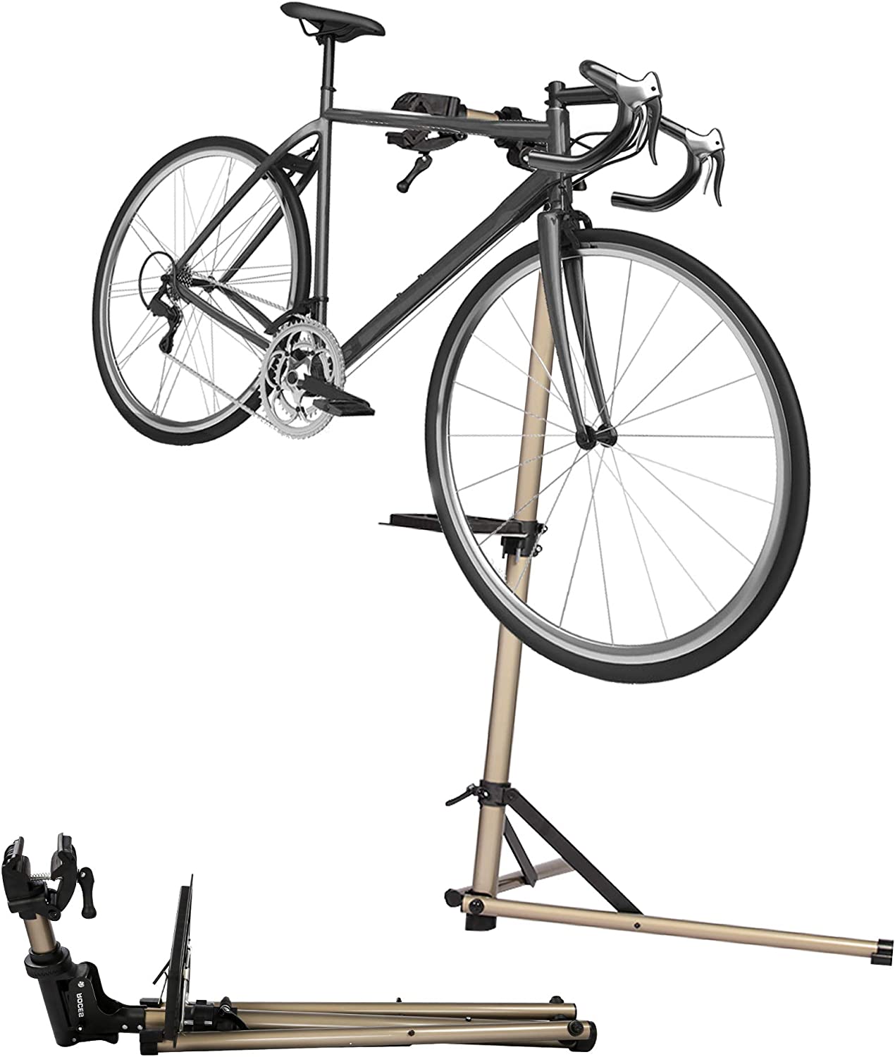 Foldable Portable Bike Repair Work Stand Adjustable Height Bicycle Mec