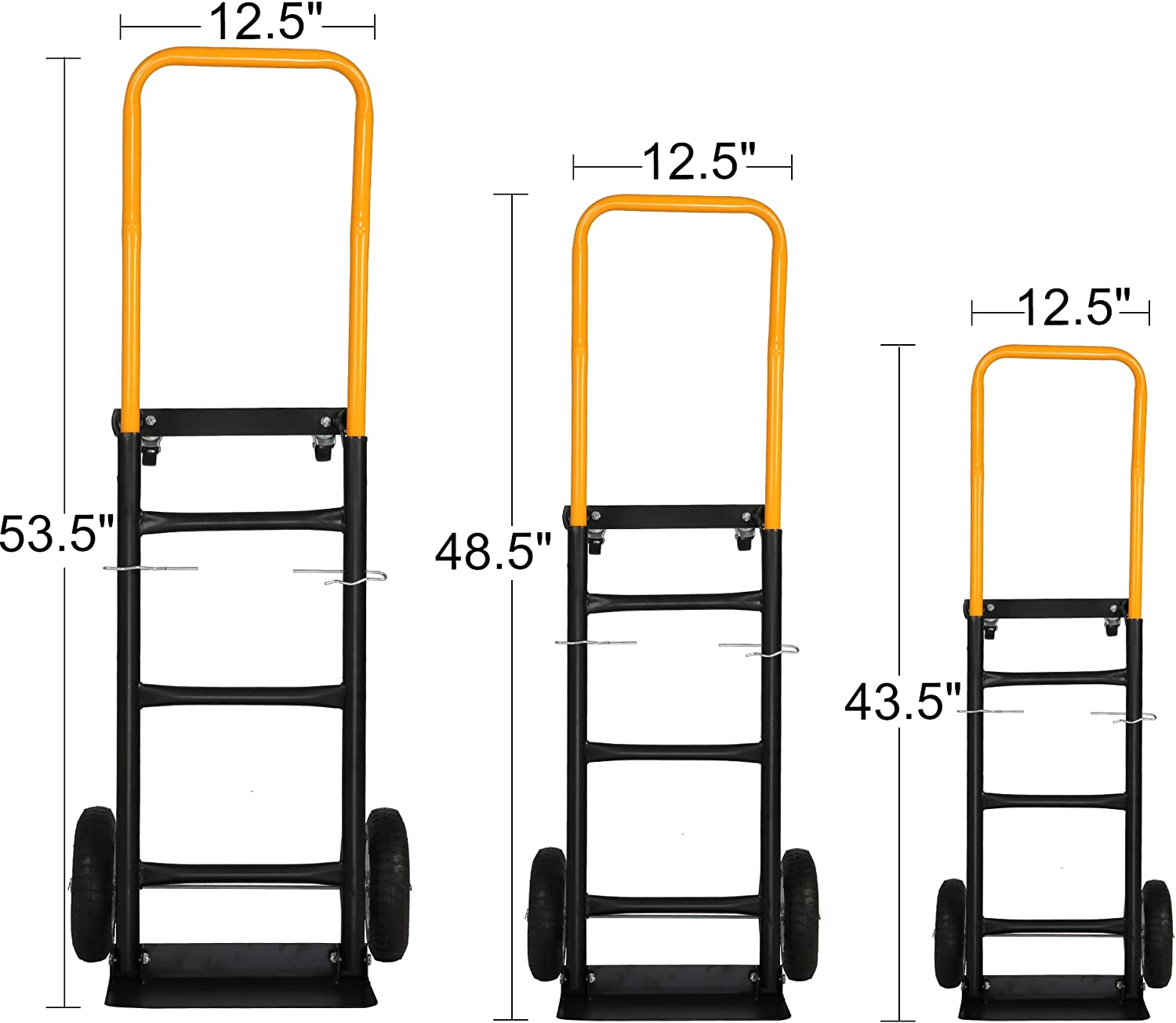 2-in-1 Convertible Multipurpose Dolly/Cart Hand Truck Heavy Duty Platform Cart  with Swivel Wheels 330 Lbs Capacity