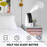 Quiet Ultrasonic Cool Mist Humidifier 5L with Auto Shut-Off Adjustable Mist Output