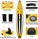 Inflatable Paddle Boards Ultra-Light Stand Up Paddle Board Surf Board Non-Slip Deck w/ Carry Bag Bottom Fin Paddling Surf Control