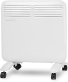 750W Wall-Mounted Electric Space Heater with Adjustable Thermostat, Portable Convection Freestanding Heater