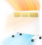 Portable Indoor Electric Convection Space Heater 1000W Full Room Quiet Panel Heater w/ Led Display