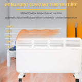 1500W Electric Space Heater Freestanding Large Room Convection Heater w/ Adjustable LED Digital Thermostat