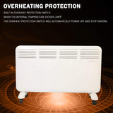1500W Electric Space Heater Freestanding Large Room Convection Heater w/ Adjustable LED Digital Thermostat