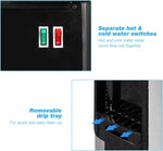 5 Gallons Hot and Cold Water Cooler Dispenser for Top Loading for Home w/ Child Safety Lock