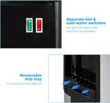 5 Gallons Hot and Cold Water Cooler Dispenser for Top Loading for Home w/ Child Safety Lock