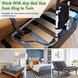 Bed Rails for Senior with Organizer Pouch, Bed Assist Rail with Anchor Strap, Medical Bed Safety Handle to Prevent Falls - Bosonshop