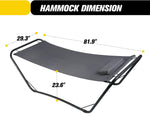 Hammock with Stand & Pillow, Outdoor Patio Portable Camping Hammock