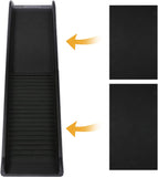 Portable Plastic Dog Car Ramp w/ 2pcs Non-slip Tread, 60"L  x 16" W Folding Travel Pet Safety Ramp