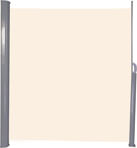 Retractable Side Awning Outdoor Privacy Screen Shade 118"x 78.7", Beige