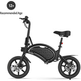 Electric Bike City Bicycle Ebike Folding Portable 14" 250W Adult