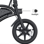 Electric Bike City Bicycle Ebike Folding Portable 14" 250W Adult