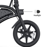 Electric Bike City Bicycle Ebike Folding Portable 14" 250W Adult