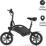 Electric Bike City Bicycle Ebike Folding Portable 14" 250W Adult