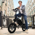 Electric Bike City Bicycle Ebike Folding Portable 14" 250W Adult