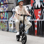 Electric Bike City Bicycle Ebike Folding Portable 14" 250W Adult