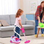 Pretend Play Toys Vacuum Cleaner Playset Cleaning Trolley Cart for Kids