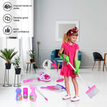 Pretend Play Toys Vacuum Cleaner Playset Cleaning Trolley Cart for Kids