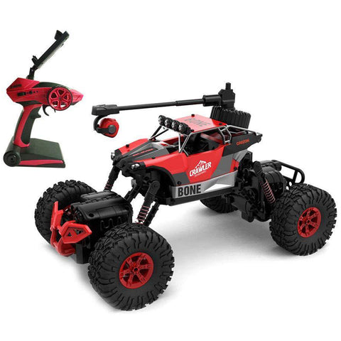 1:16 RC Car 4WD 2.4Ghz Off-Road Rock Crawler Truck w/ Wifi 0.3MP Camera, Red