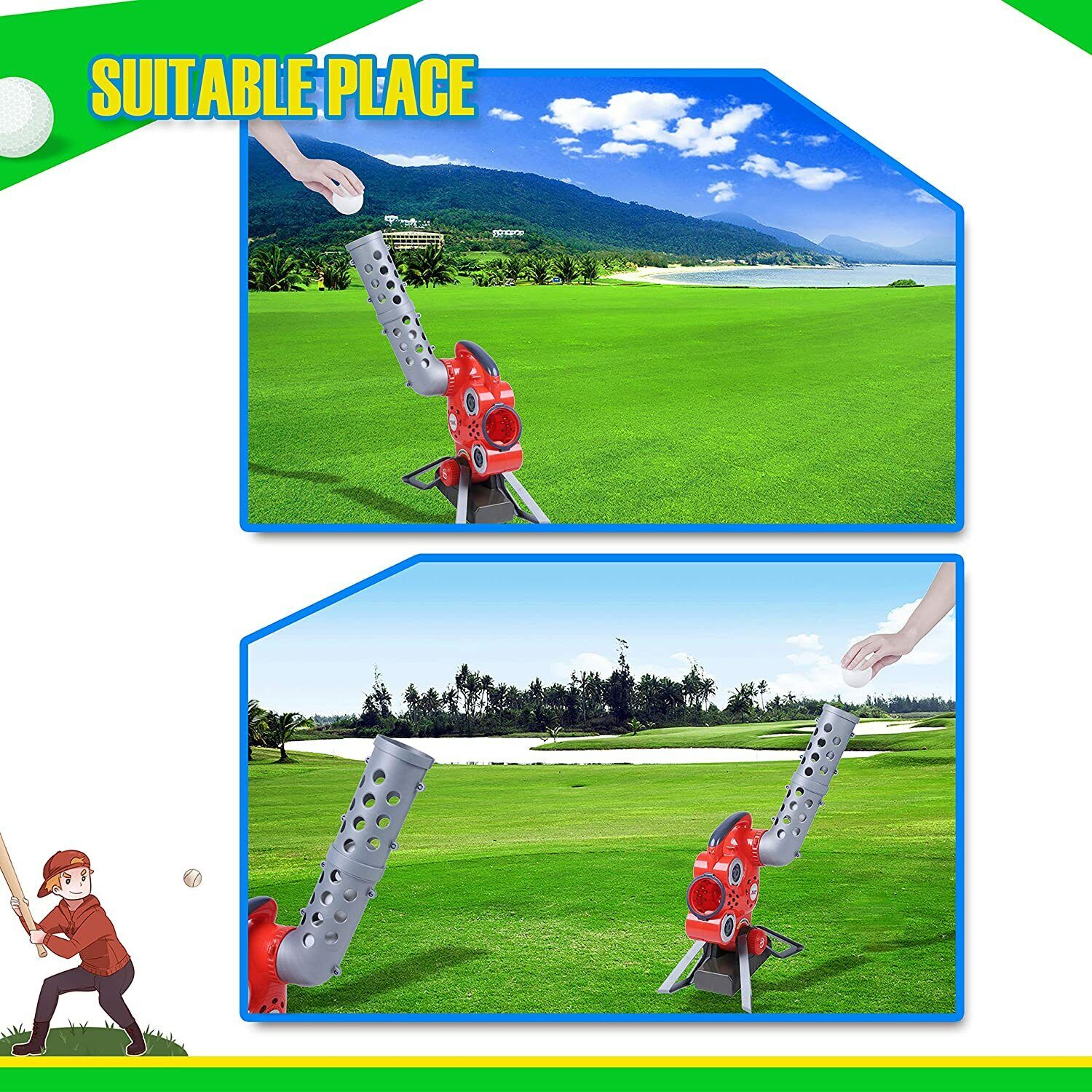 Kids Training Automatic Launcher Baseball Bat Toys