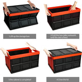 2-Pack Collapsible Plastic Storage Bins 50L Organizer Box Stackable Utility Crates with 2 Waterproof Bag & Lids