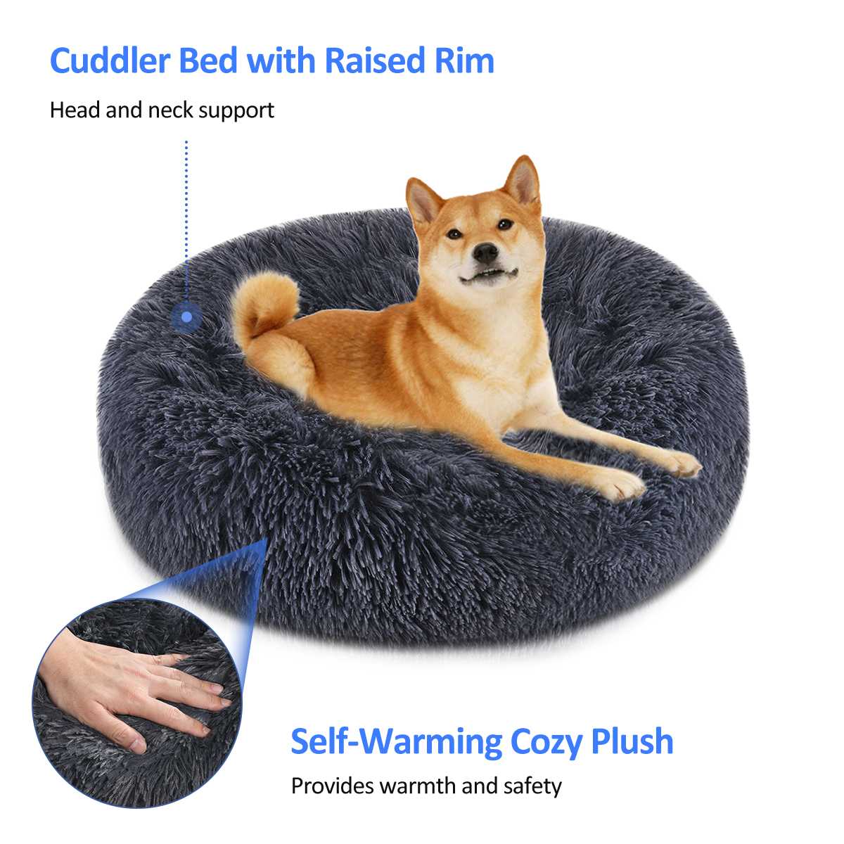 (Out of Stock) Dog Pet Bed Super Soft PP Cotton Winter Warm Sleeping