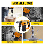 13 AMP Electric Rotary Hammer SDS Plus Demolition Jackhammer Breaker 3 in1 Electric Wood Concrete Perforator
