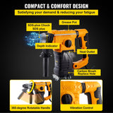 13 AMP Electric Rotary Hammer SDS Plus Demolition Jackhammer Breaker 3 in1 Electric Wood Concrete Perforator
