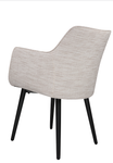 Classic Dining Chair Set of 1, Modern Style Family Leisure Chair with Stainless Steel Legs, PU Leather High Back Side Chair, Beige - Bosonshop