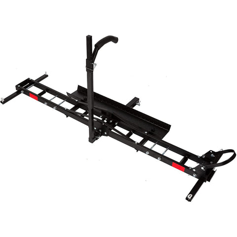 500 lb, Motorcycle Scooter Carrier Anti Tilt Hitch Mounted Dirt Bike Rack with Loading Ramp