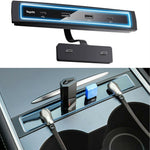 Tesla Model 3/Y Center Console USB Hub for 2021 Dual Type-C Ports PD Fast Charge USB Splitter