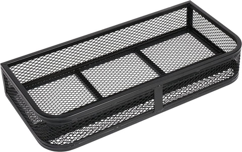 35.8''L x 17.1''W x 6.3''H ATV Front Basket Universal UTV Rear Rack Carrier Cargo Carrier Storage Basket, 500lbs Capacity