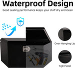 Trailer Tongue Truck Tool Box 34"L x 14"W x 16"H Heavy Duty Steel Trunk Trailer Storage Organizer, Black