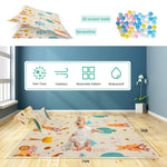 Portable Large Baby Playpen Fence Play Yards (71"x59") with Anti-Slip Bas, Mat Breathable & Mesh