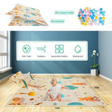 Portable Large Baby Playpen Fence Play Yards (71"x59") with Anti-Slip Bas, Mat Breathable & Mesh
