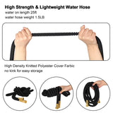 Garden Hose 25FT with High Pressure Aluminum Alloy Spray Function Nozzle Expandable Durable Water Hose - Bosonshop