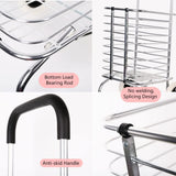 Folding Aluminum Shopping Cart for Laundry with 2 Wheels