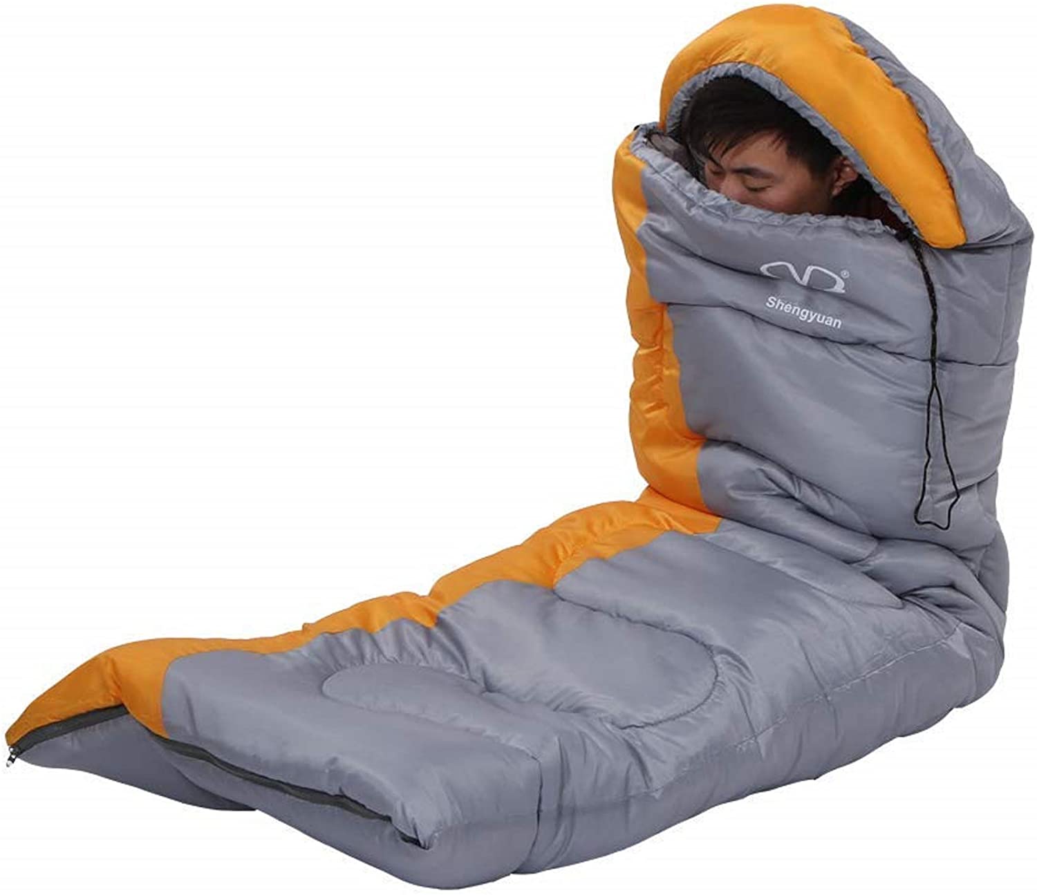(Out of Stock) Lightweight Portable Waterproof Insulation Sleeping Bag Suit, Orange