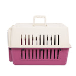 Plastic Cat & Dog Carrier Cage with Chrome Door Portable Pet Box Airline Approved, Large