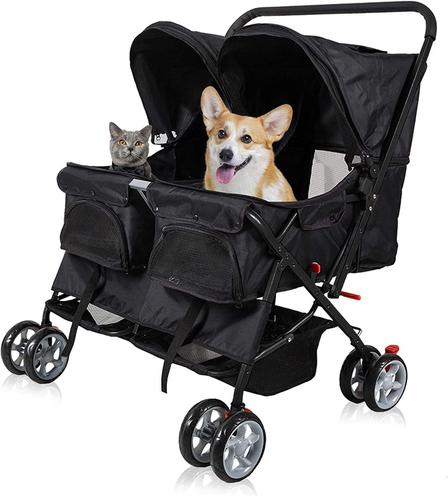 Dog Walker Stroller Pet Cat Carrier Multifunctional 2In1 Travel Seat  Detachable